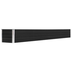 vidaXL Lit surélevé de jardin Acier galvanisé 320x40x45 cm Anthracite