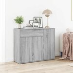 vidaXL Buffet Sonoma gris 88x30x70 cm Bois d'ingénierie