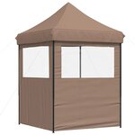 vidaXL Tente de réception pliable escamotable avec 2 parois latérales