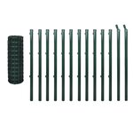vidaXL Clôture euro Acier 25x0 8 m Vert