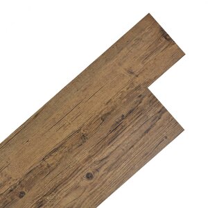 vidaXL Dalle de plancher PVC autoadhésif 5 02 m² 2 mm marron noyer