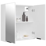 vidaXL Armoire à miroir de salle de bain Blanc 64x20x67 cm
