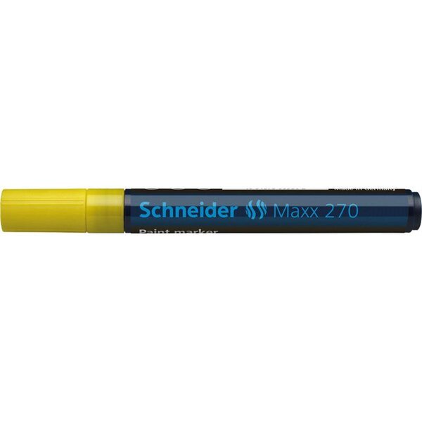 Marqueur peinture Maxx 270 jaune x 10 SCHNEIDER