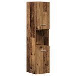 vidaXL Ensemble de meubles de salle de bain en 4 pièces en bois ancien