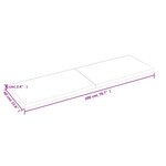 vidaXL Dessus de table 200x60x(2-6) cm bois de chêne massif non traité