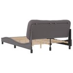 vidaXL Cadre de lit sans matelas gris 120x200 cm similicuir