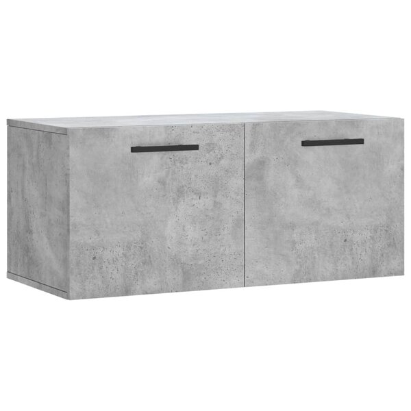 vidaXL Armoire murale gris béton 80x36 5x35 cm bois d'ingénierie