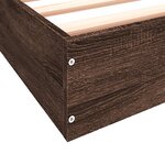 vidaXL Cadre de lit sans matelas chêne marron 160x200 cm