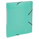 Boite De Classement Cartobox Livrée À Plat Dos 25mm Polypropylène Chromaline Pastel - A4 - Couleurs Assorties - X 10 - Exacompta