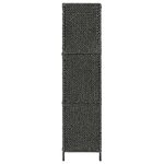vidaXL Cloison de séparation 5 panneaux Noir 193x160 cm Jacinthe d'eau