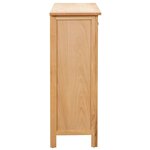 vidaXL Casier à bouteilles 72 x 32 x 90 cm Bois de chêne massif