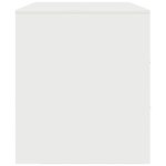 vidaXL Meubles TV 2 Pièces blanc 67x39x44 cm acier
