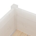 vidaXL Jardinière Blanc 70x31x70 cm Bois de pin massif