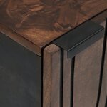 vidaXL Cabinet Suspendu de Salle de Bain 38x33.5x48 cm en Bois Massif et Bois Travaillé