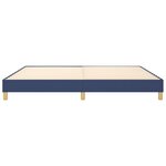 vidaXL Cadre de lit sans matelas bleu 200x200 cm tissu