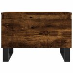 vidaXL Table basse chêne fumé 50x46x35 cm bois d'ingénierie
