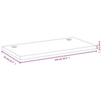 vidaXL Dessus de bureau 110x55x4 cm bambou