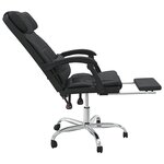 Fauteuil de massage inclinable de bureau informatique étude similicuir noir 02_0025414