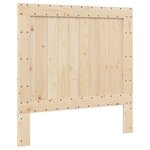 vidaXL Cadre de lit sans matelas gris 100x200 cm bois massif de pin