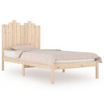 vidaXL Cadre de lit sans matelas bois massif 100x200 cm