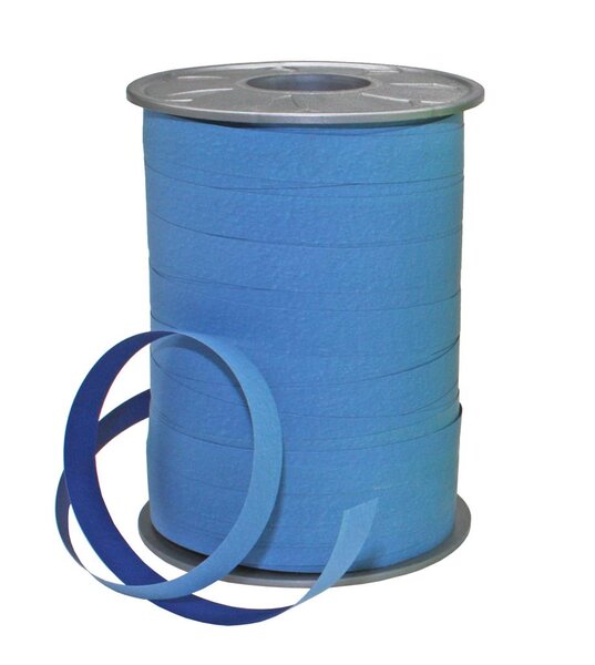Bolduc Bicolour 200-m-rouleau 10 mm bleu/bleu clair