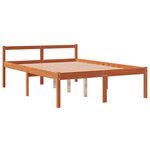 vidaXL Lit pour personne âgée cire marron 120x200cm bois de pin massif