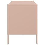 vidaXL Meuble TV rose 68x39x50 5 cm acier