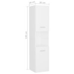 vidaXL Ensemble de meubles de salle de bain blanc bois d'ingénierie