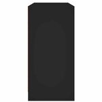 vidaXL Buffet noir 102x37x75 5 cm bois d'ingénierie