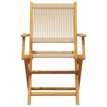 vidaXL Ensemble à manger de jardin 7Pièces beige polypropylène et bois