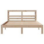 vidaXL Cadre de lit avec tête de lit 160x200 cm bois de pin massif