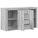 Buffet vidaXL Gris sonoma Bois d'ingénierie 120 x 36 x 69 cm