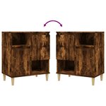 vidaXL Buffet Chêne fumé 60x35x70 cm Bois d'ingénierie