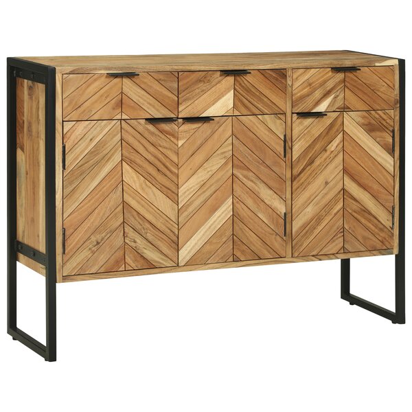 vidaXL Buffet 100x30x75 cm Bois Massif d'Acacia