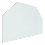 vidaXL Plaque de verre pour cheminée hexagonale 80x50 cm