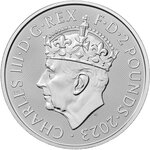 Pièce de monnaie en Argent 2 Pounds g 31.1 (1 oz) Millésime 2023 Elegance in Art NEFERTITI
