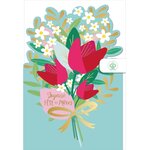 Carte Fête Des Mères - Bouquet De Fleurs - Draeger paris