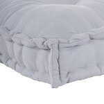 Coussin canapé palette vidaXL en tissu gris