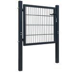 vidaXL Portillon 2D (simple) Gris anthracite 106x130 cm