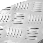 vidaXL Treads en Aluminium 5 Pièces Antidérapants 60x18 cm
