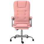 Fauteuil de massage inclinable de bureau informatique étude Rose similicuir rose 02_0025390