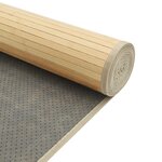 vidaXL Tapis rectangulaire naturel clair 60x300 cm bambou