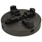 vidaXL Mandrin à bois à 4 mâchoires connexion M33 acier noir 150x63 mm