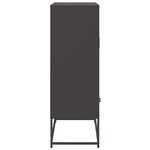 vidaXL Buffet haut noir 68x39x111 5 cm acier