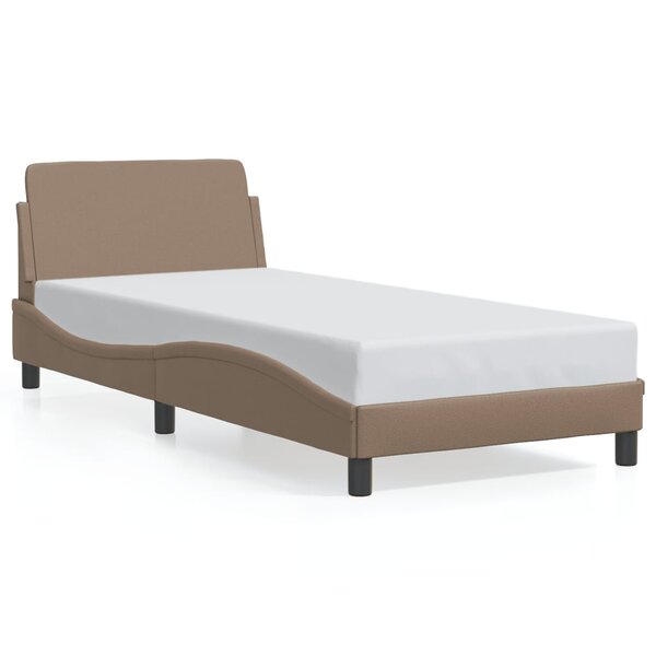 vidaXL Cadre de lit sans matelas cappuccino 90x190 cm similicuir