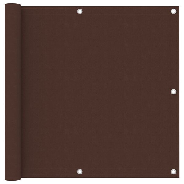 vidaXL Écran de balcon Marron 90x600 cm Tissu Oxford