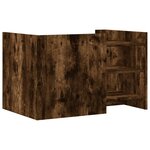 vidaXL Table basse chêne fumé 80x50x50 cm bois d'ingénierie