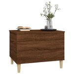 vidaXL Table basse Chêne marron 60x44 5x45 cm Bois d'ingénierie