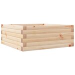 vidaXL Jardinière 60x60x23 cm bois de pin massif