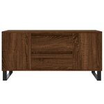 vidaXL Table basse chêne marron 102x44 5x50 cm bois d'ingénierie